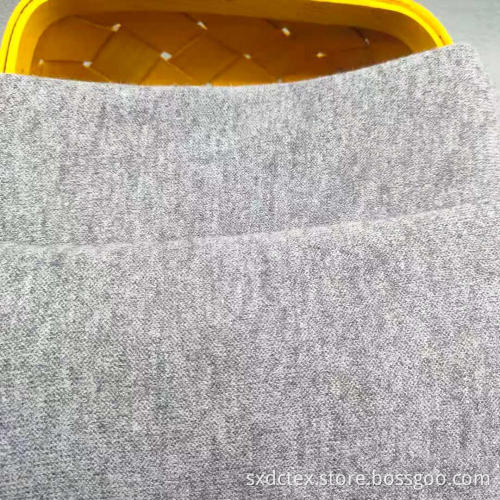Imitation Rbbit Hair Yarn Polyester Knitted Jersey Fabric